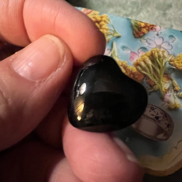 Black Obsidian hearts (3) - Picture 2 of 5